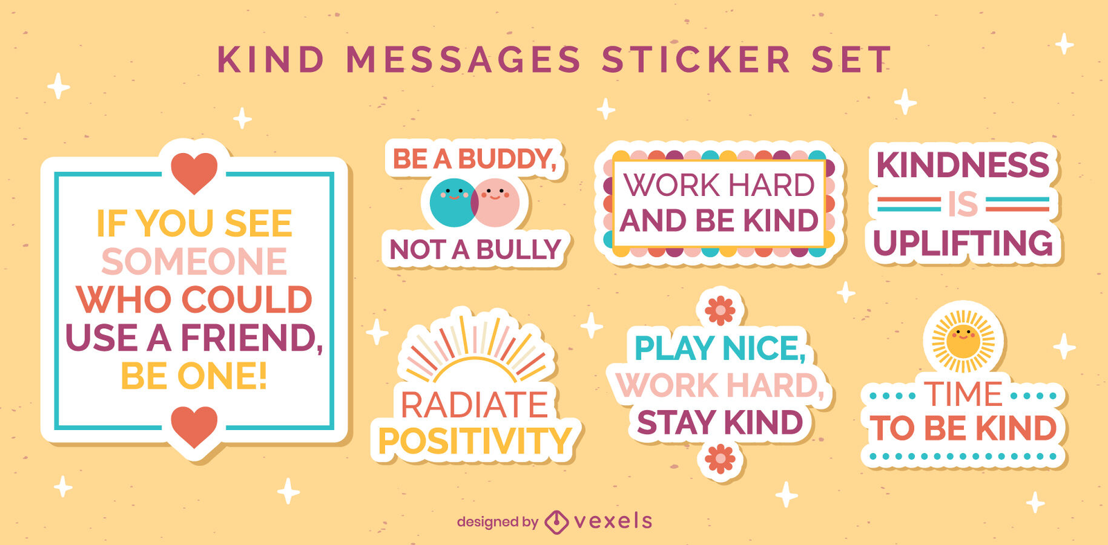 Positivity & Kindness Stickers