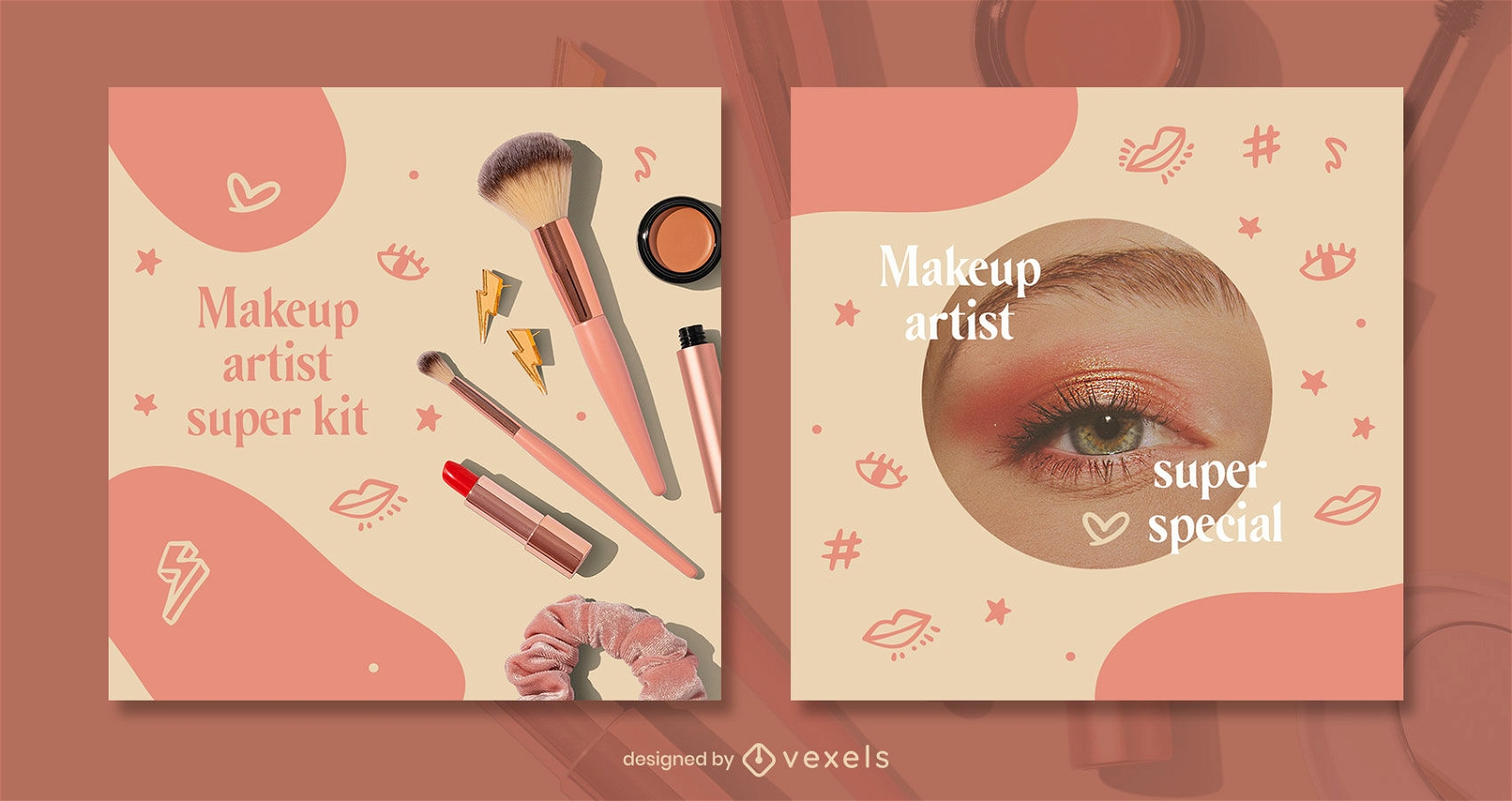 Pack de Plantillas de Maquillaje para Instagram Gratis