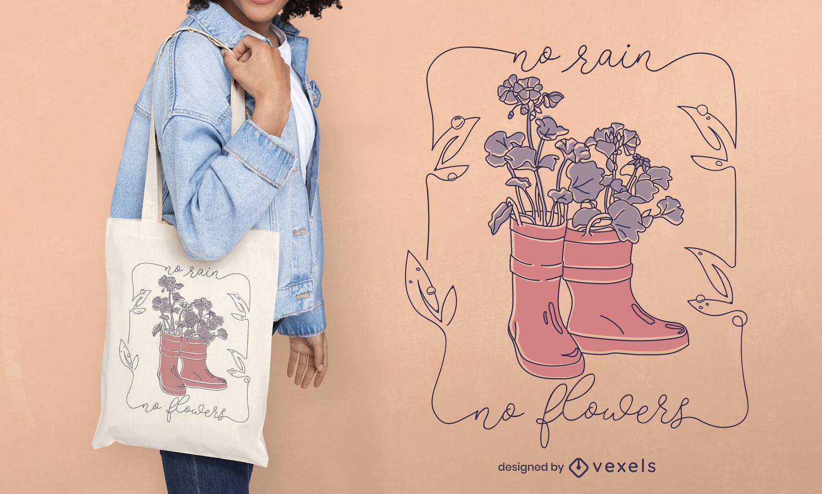 Tote rain sale boots