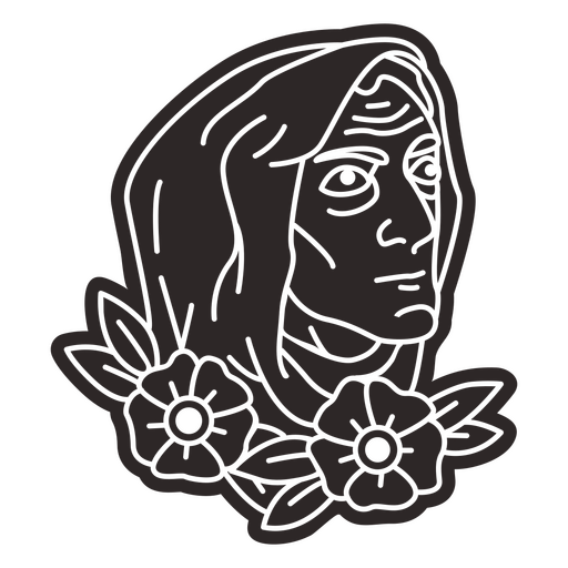 Man In A Hood Tattoo Cutout PNG & SVG Design For T-Shirts
