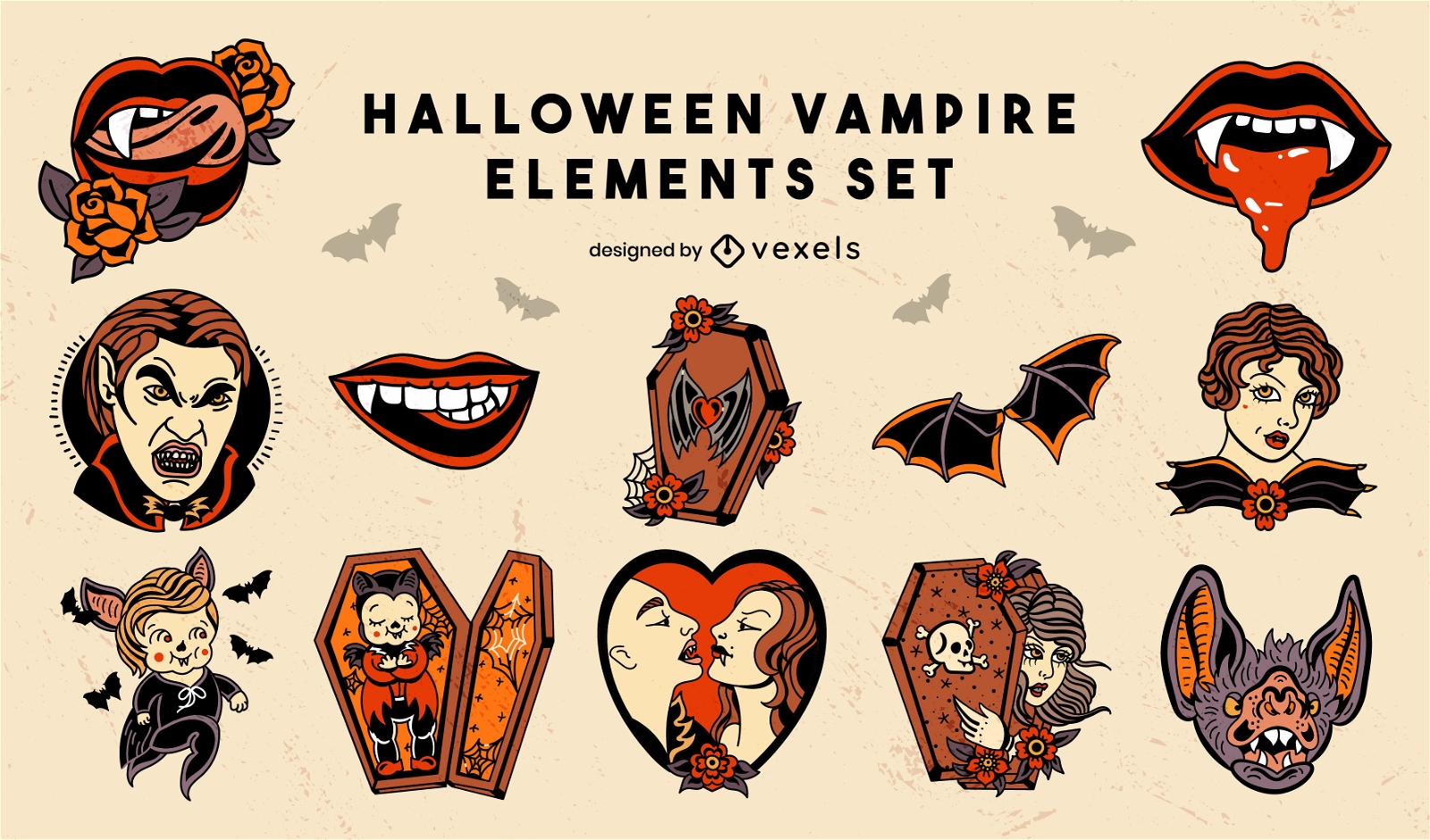Vampire Temporary Tattoos - Spirithalloween.com