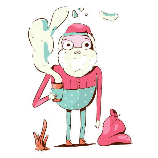Anti Christmas Weird Santa Claus Character PNG & SVG Design For T 