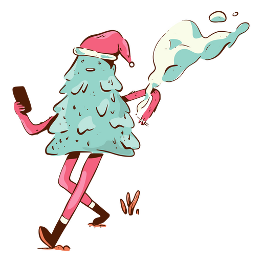 Anti Christmas Tree Weird Character PNG & SVG Design For T-Shirts