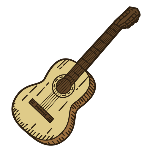 Traç de color de guitarra del salvatge oest PNG \u0026 SVGTraç de color de guitarra del salvatge oest PNG \u0026 SVG  