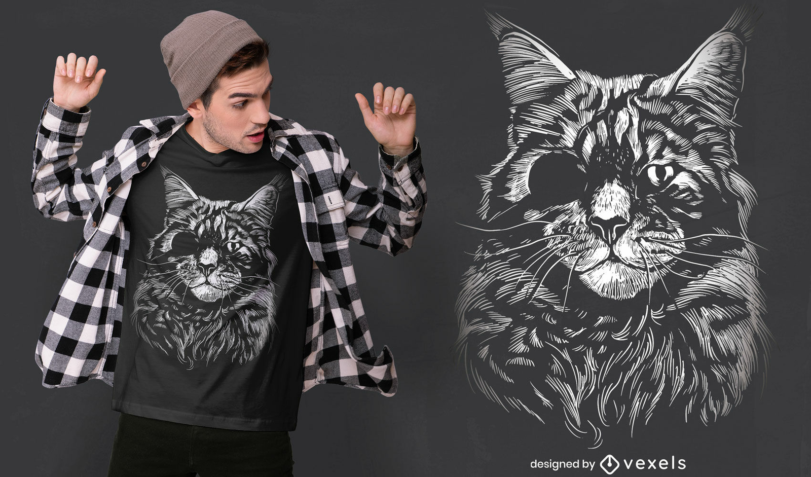 realistic cat shirt