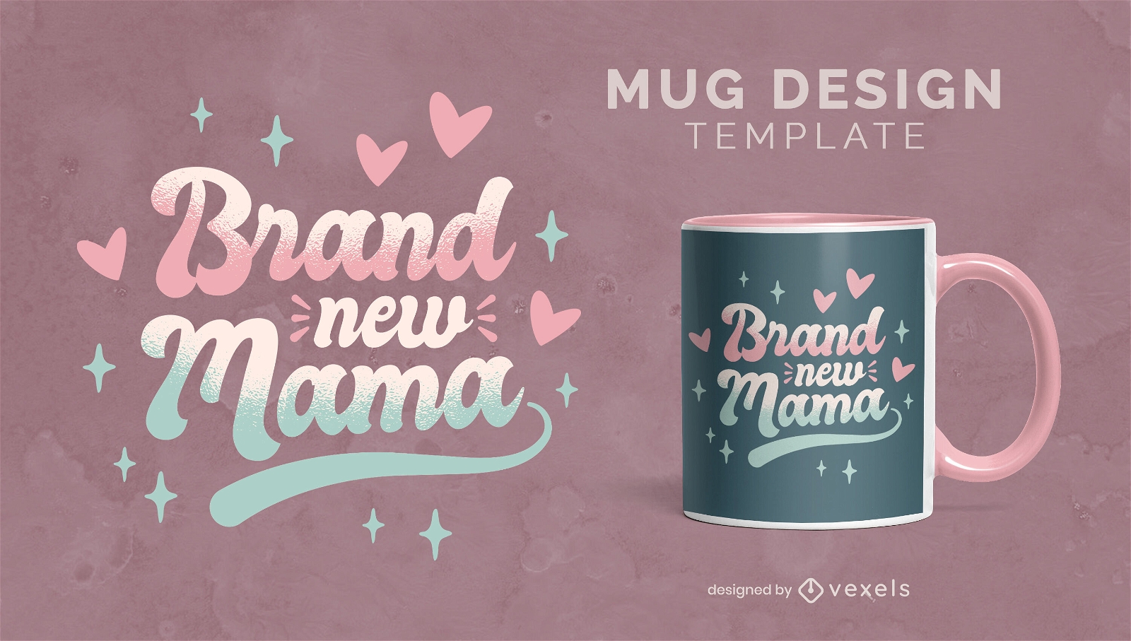 New Mom Mug Design Vector Download