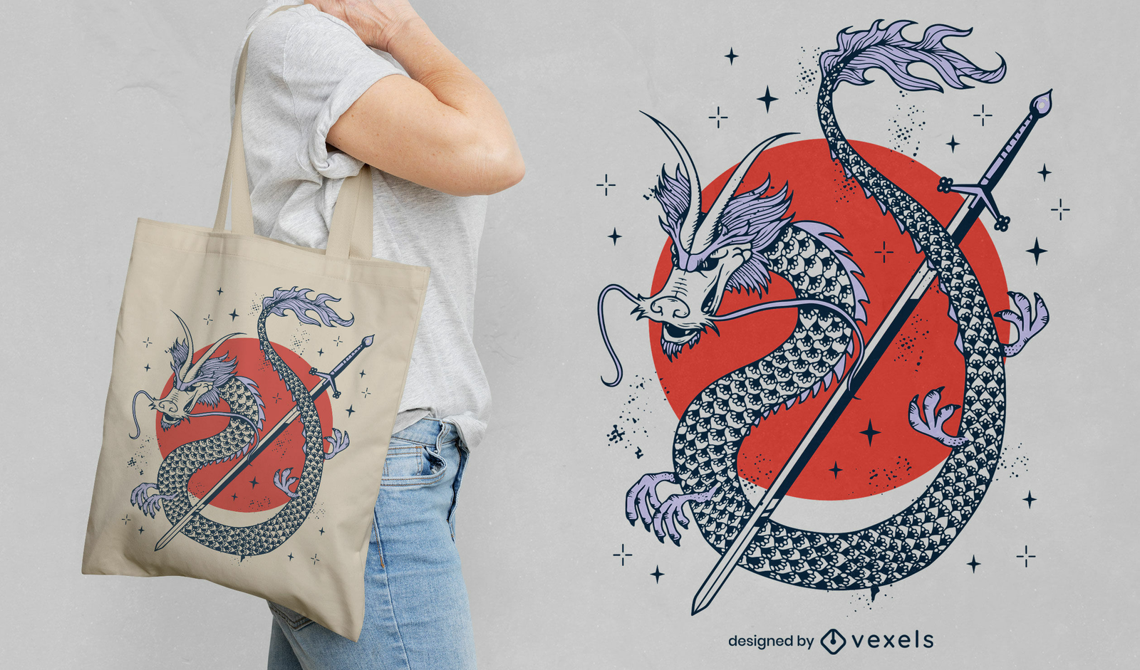 Dragon 2024 tote bag