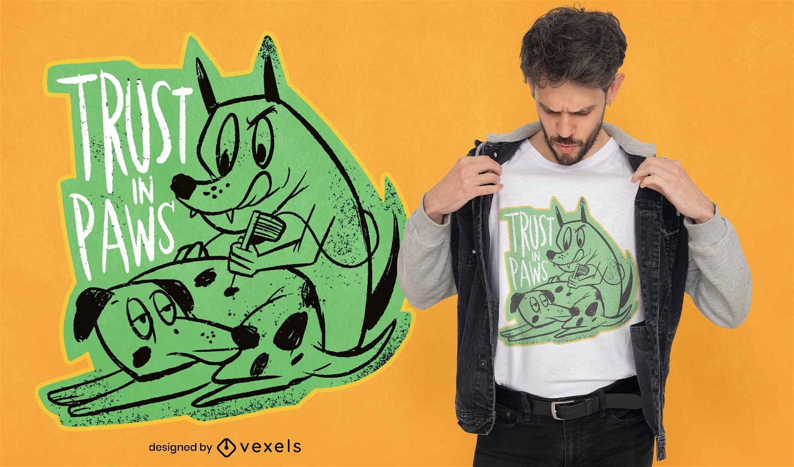 Baixar Vetor De Design De Camiseta De Desenho Animado De Cachorro De Xadrez