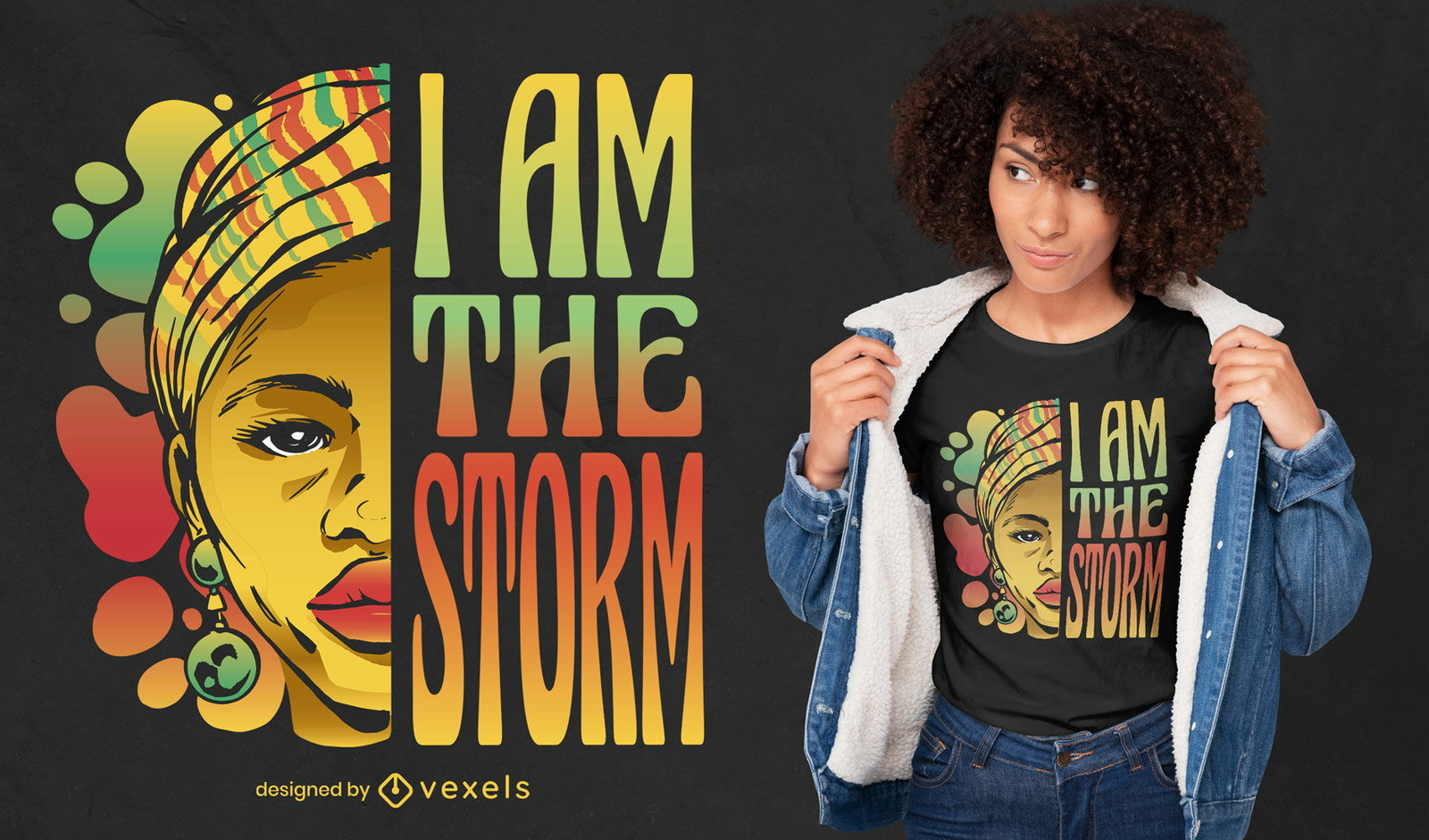 I Am The Storm T-Shirt - Black