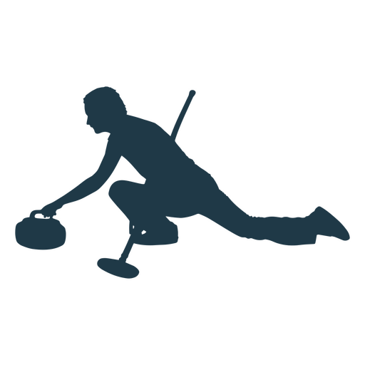 Curling Sport Silhouette PNG SVG Design For T Shirts