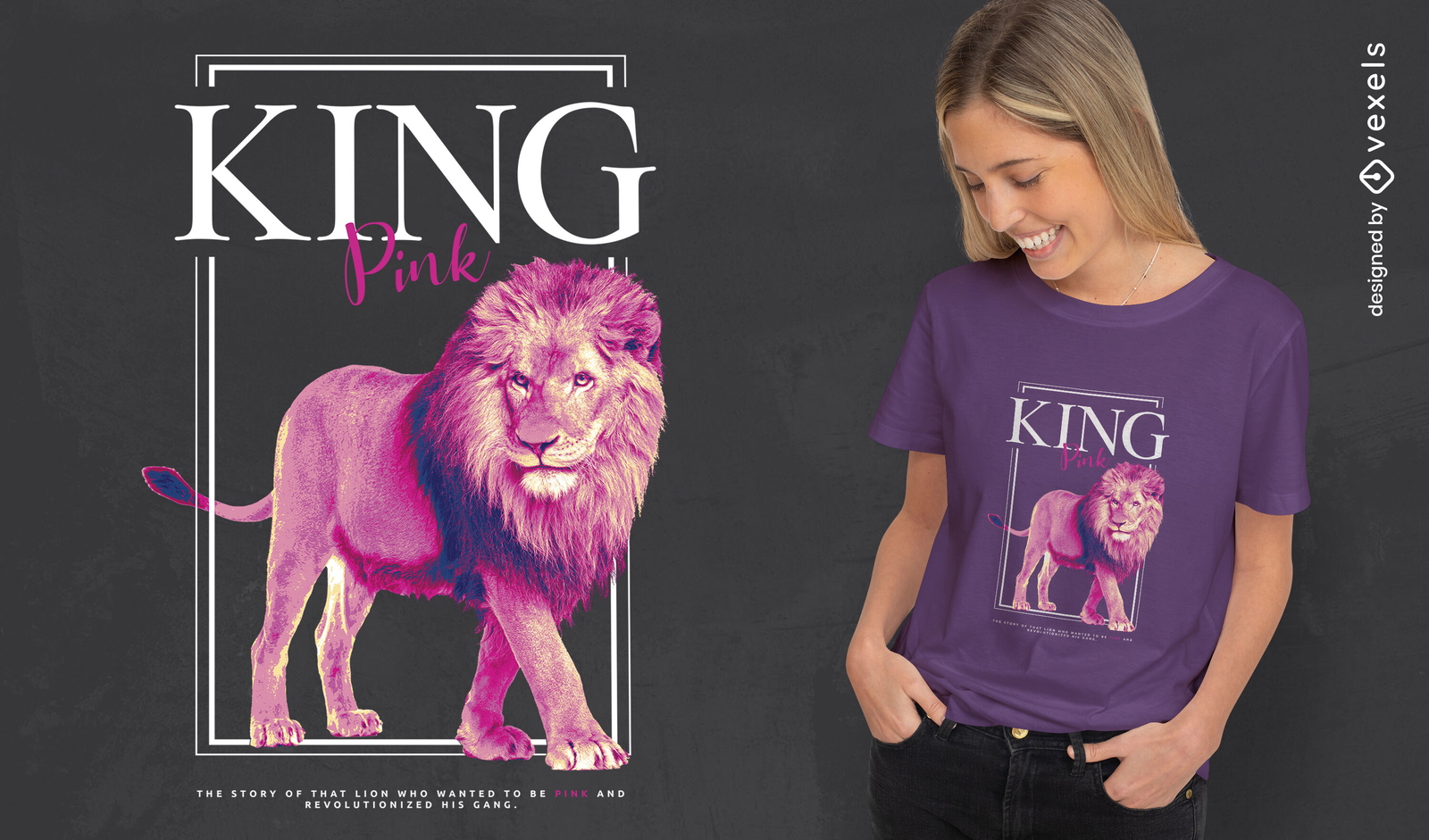 The Queen The King Lion T-shirts a Combinar para Casal