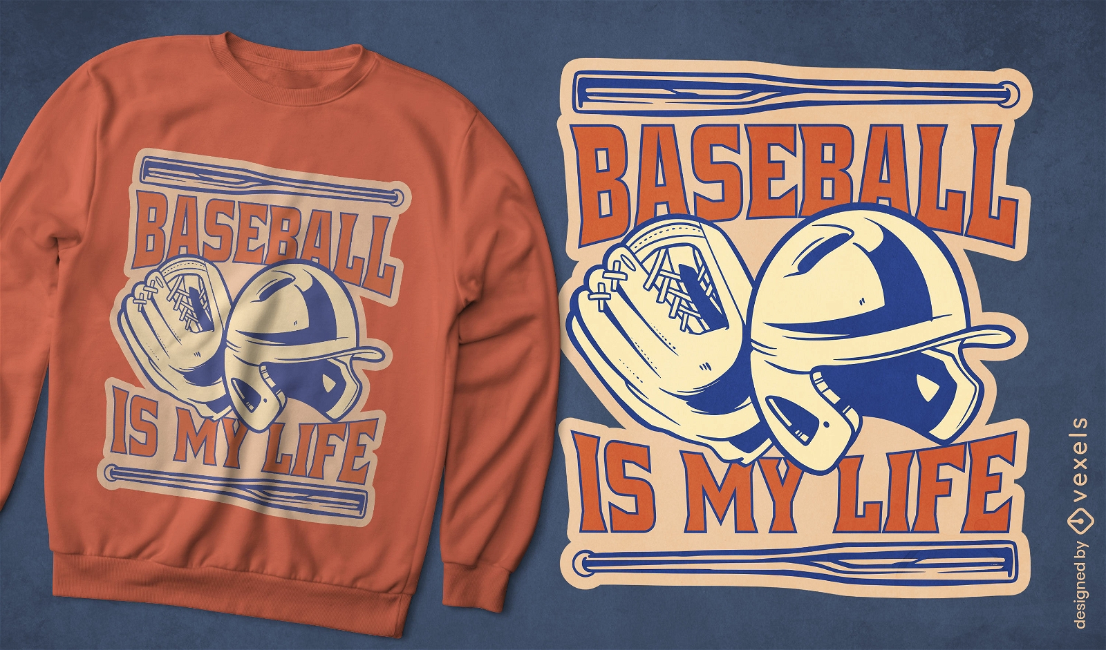 Vintage Baseball Sport Design Download