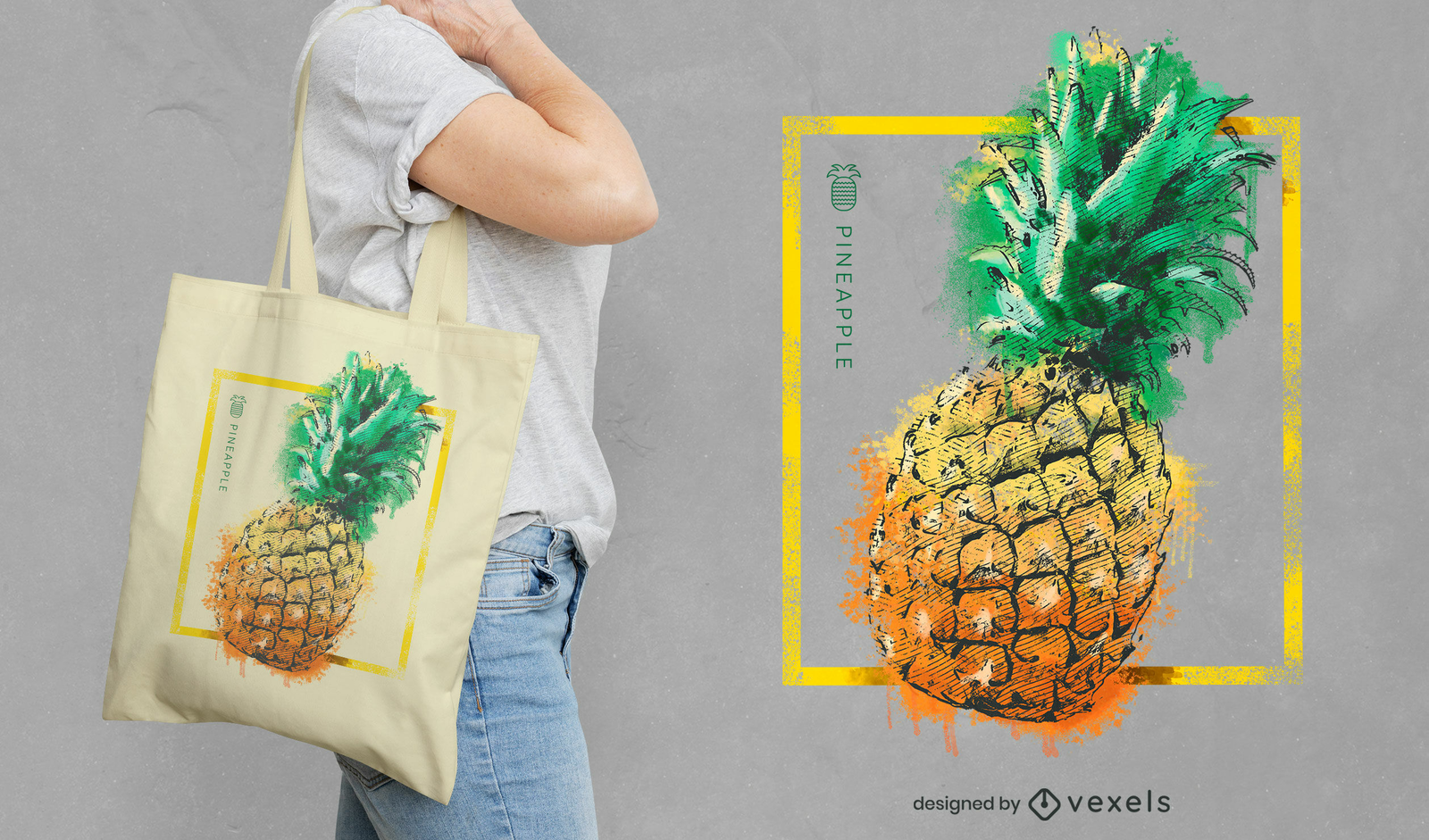 INSULATED BAG - PINEAPPLE CRATE DESIGN - Dole Plantation