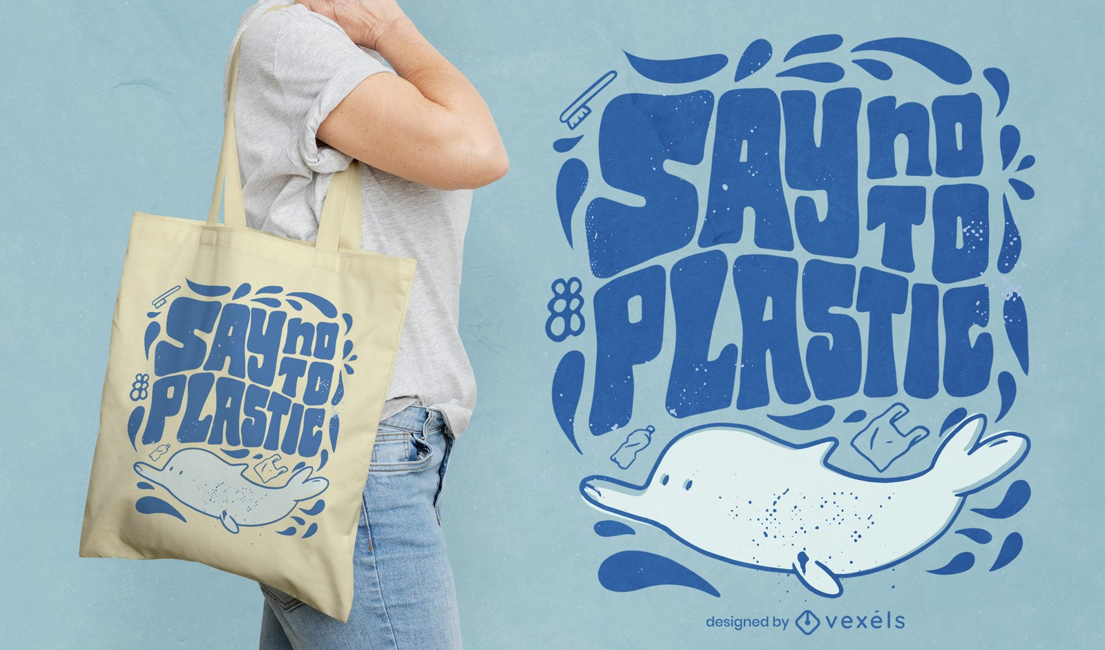 say-no-to-plastic-tote-bag-design-vector-download