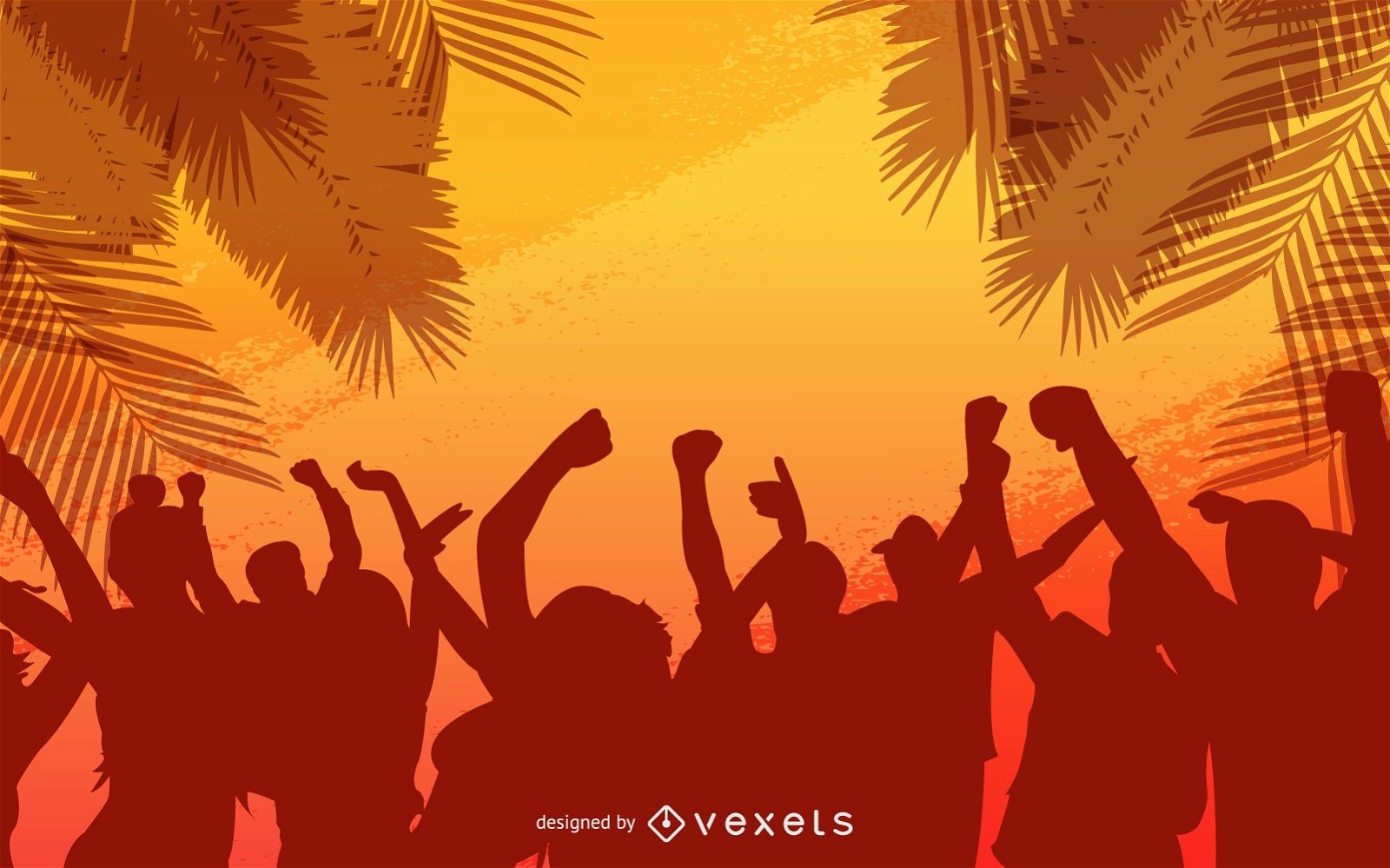 Summer Party Background Vector Download
