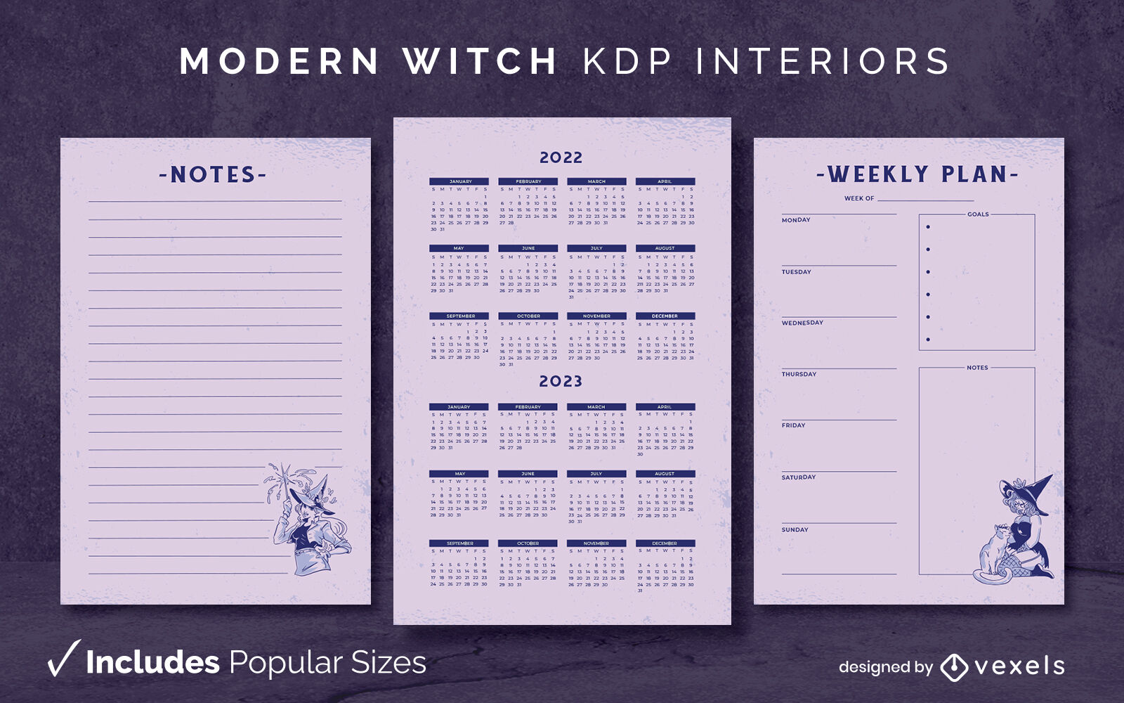 Witchy printable planner & journal kit