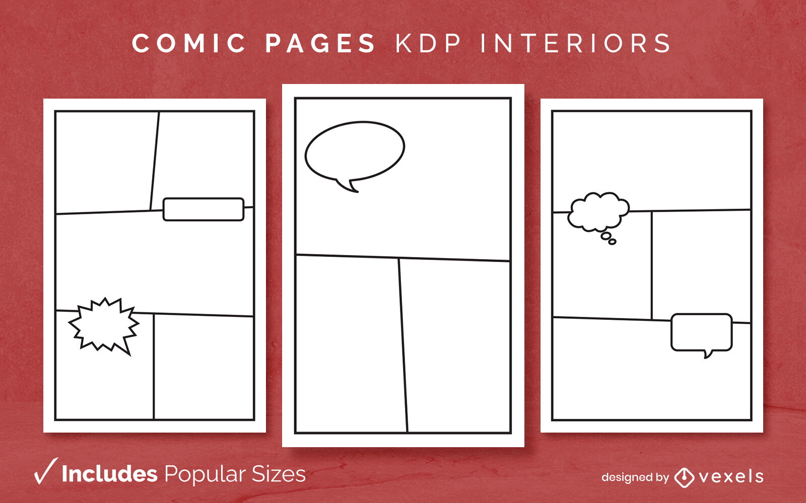 comic-book-diary-design-template-kdp-vector-download