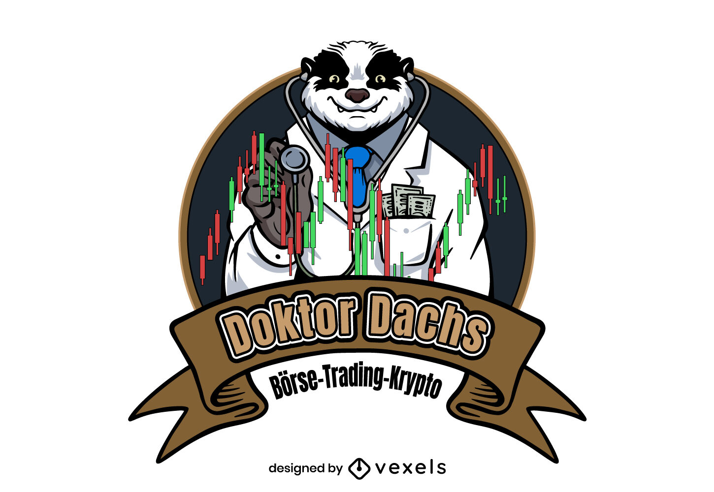 Doctor Badger Logo Template Vector Download