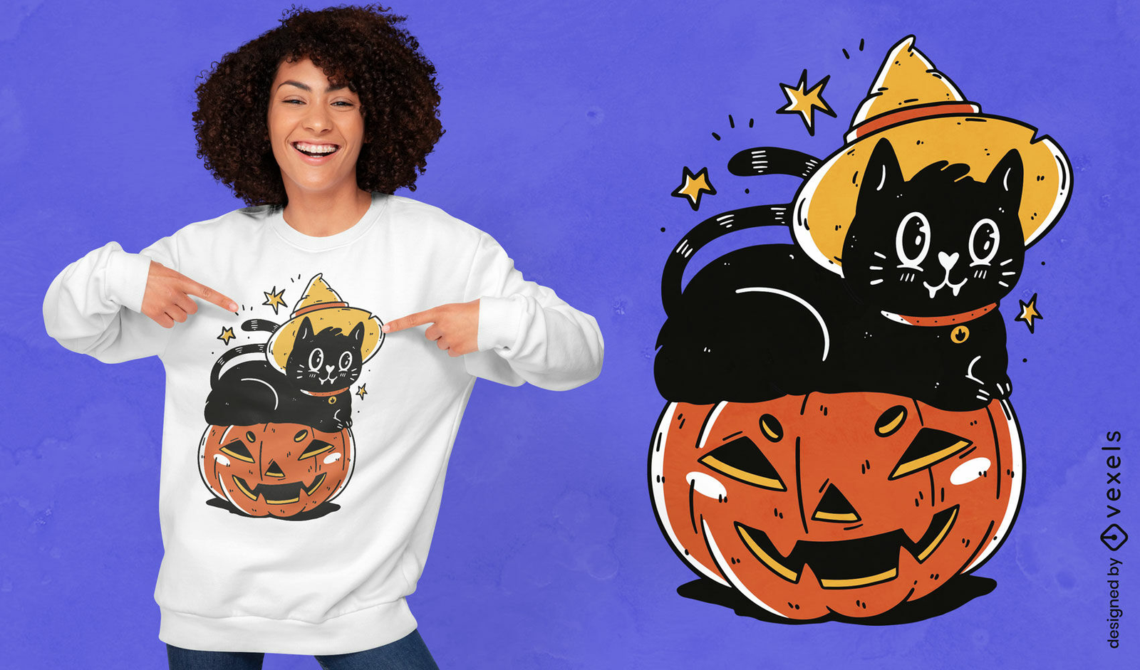 Design de camiseta de abóbora de halloween