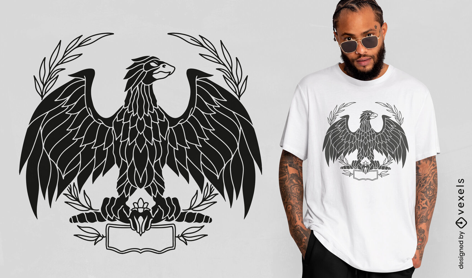 Angel Eagle - T-shirt Design #89297 - TemplateMonster