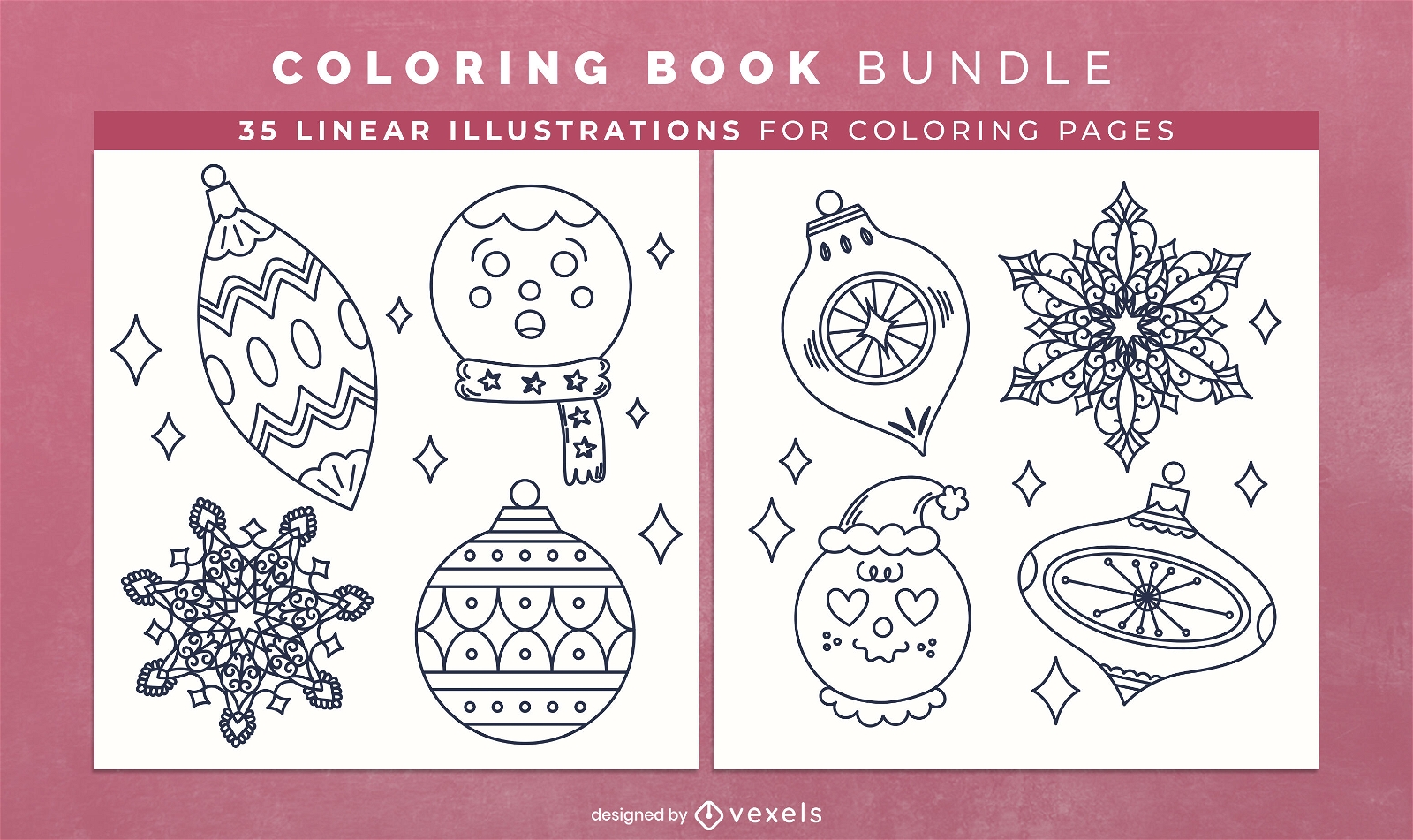 35 Desenho Natal, Enfeites de Natal para Colorir e Imprimir - Colorir Tudo
