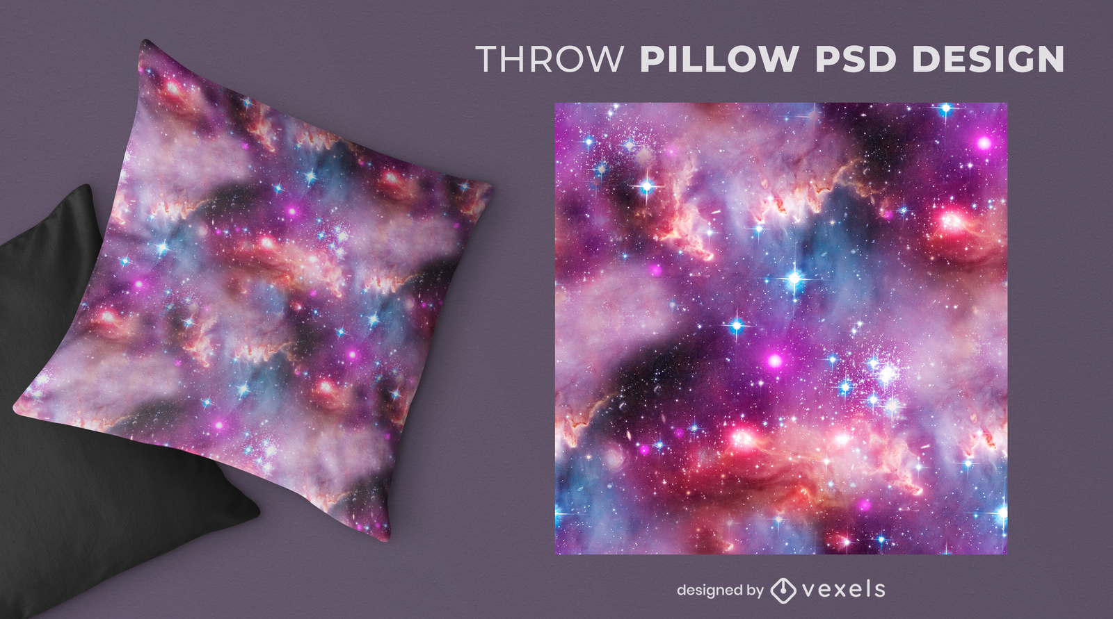 Galaxy throw shop pillow