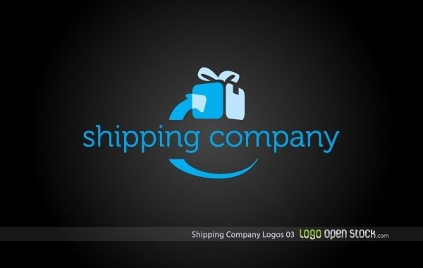 Logo for shipping company Royalty Free Vector Image