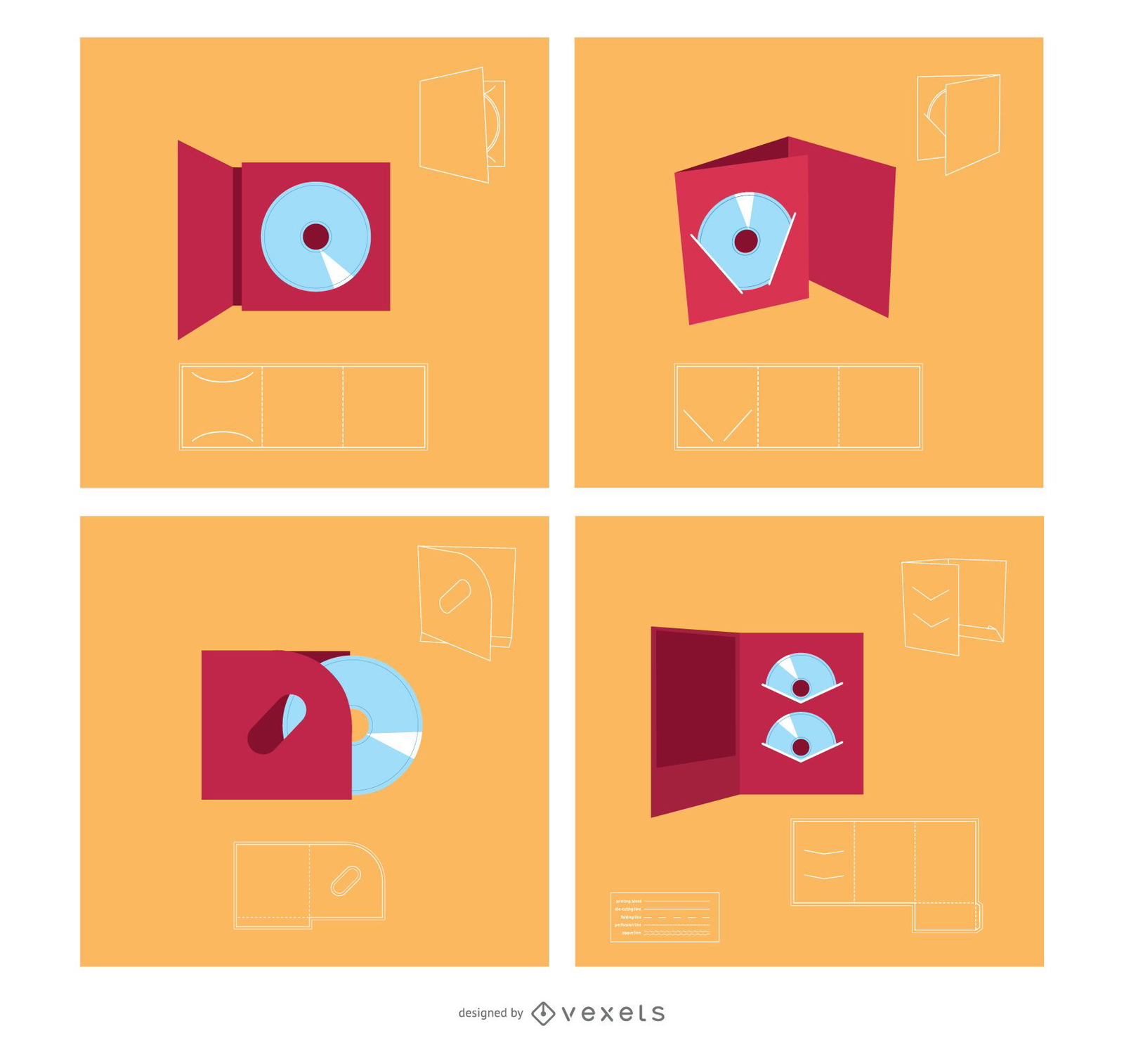 Portacds Vector Pack Design Vector Download