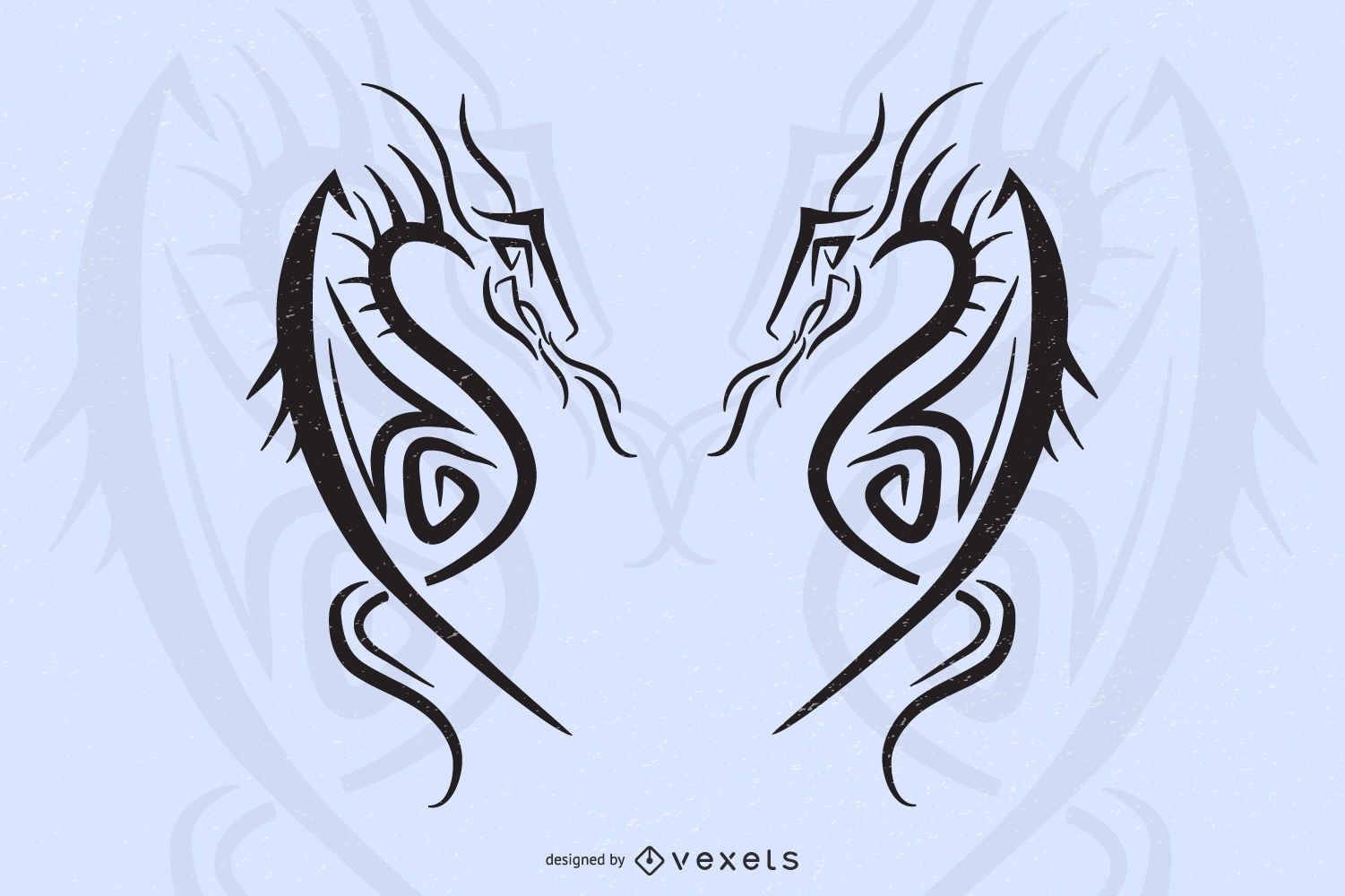 Dragon Tattoo Vector Clipart for Free Download  FreeImages