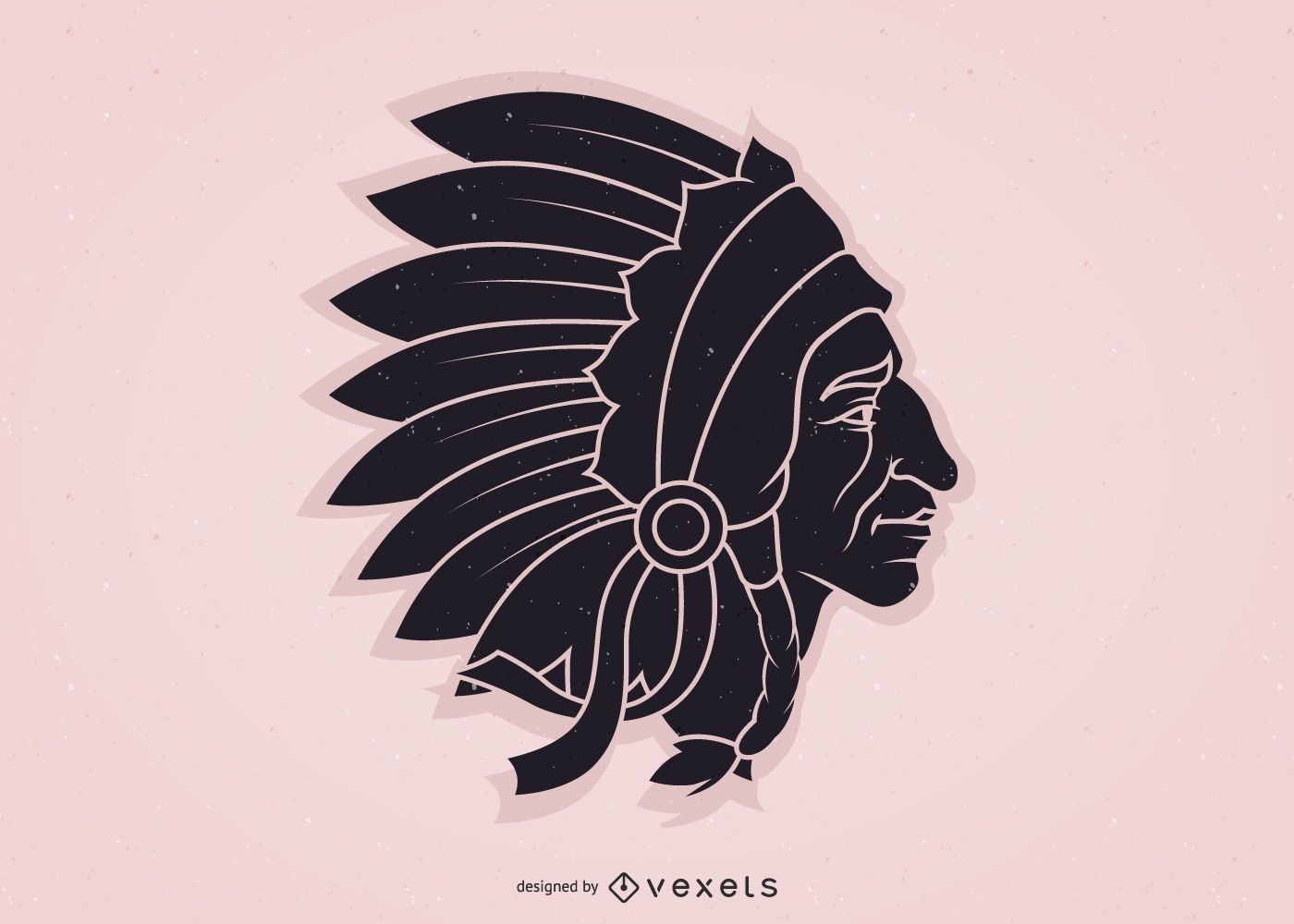 indian chief head logo
