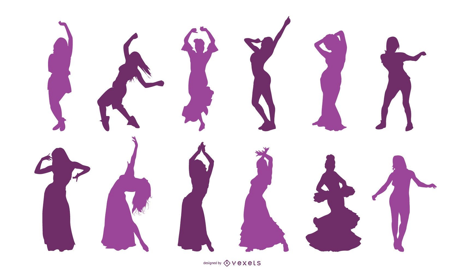 The silhouette of hip hop dancer on white background. Stylish athletic  young woman in dance pose. Black and white stock vector illustration Stock  Vector | Adobe Stock