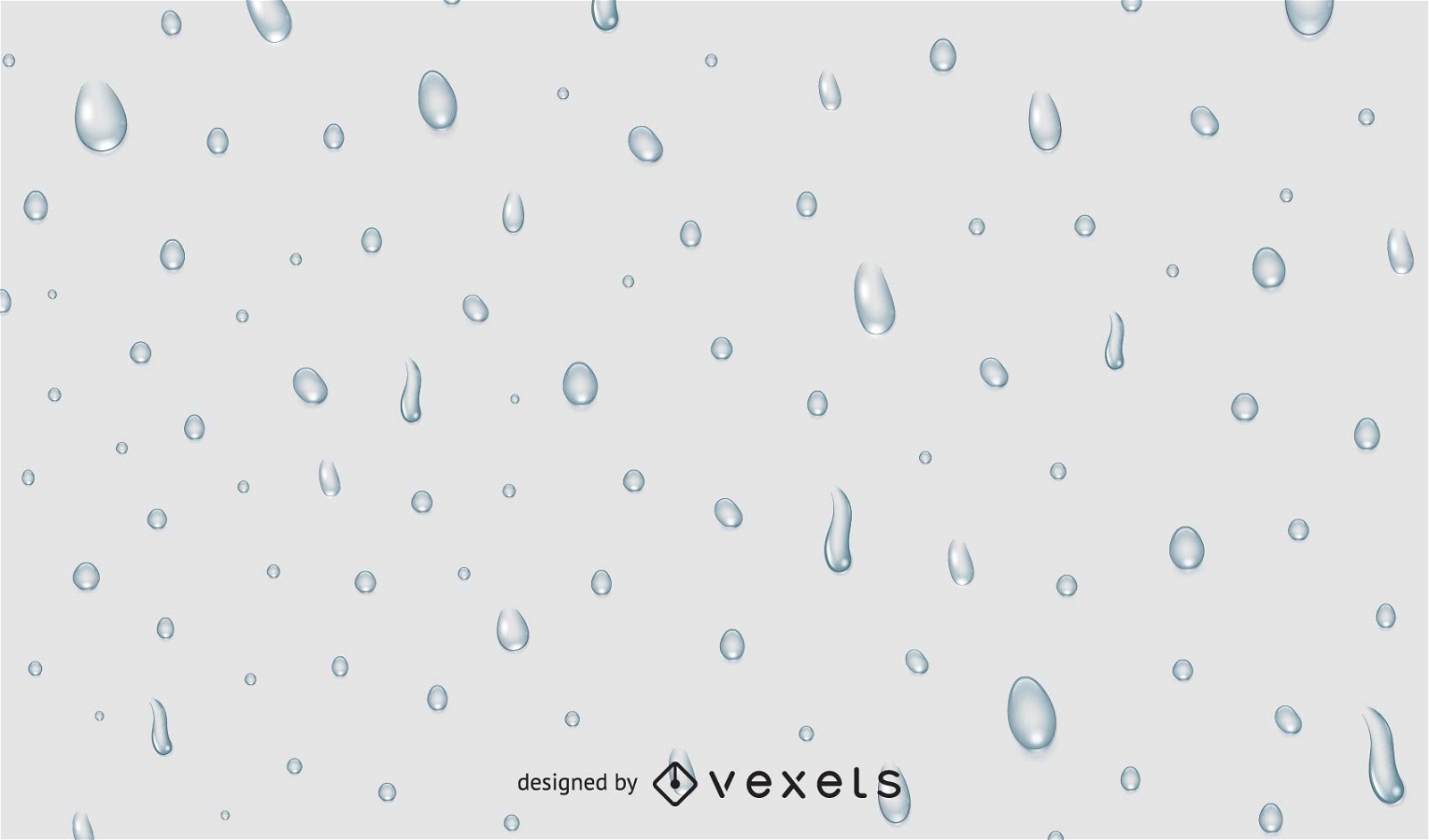Water Drops On Grey Background Vector Download