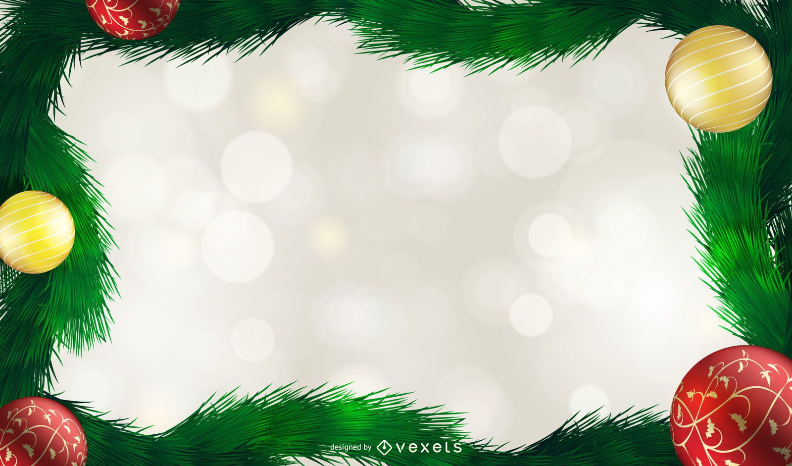 Christmas Ornaments Background Design Vector Download