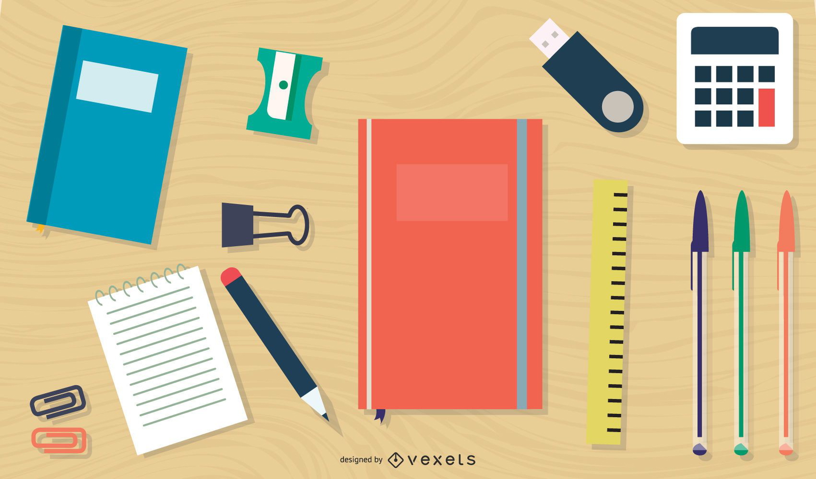 Office Stationary Vector Vector Download