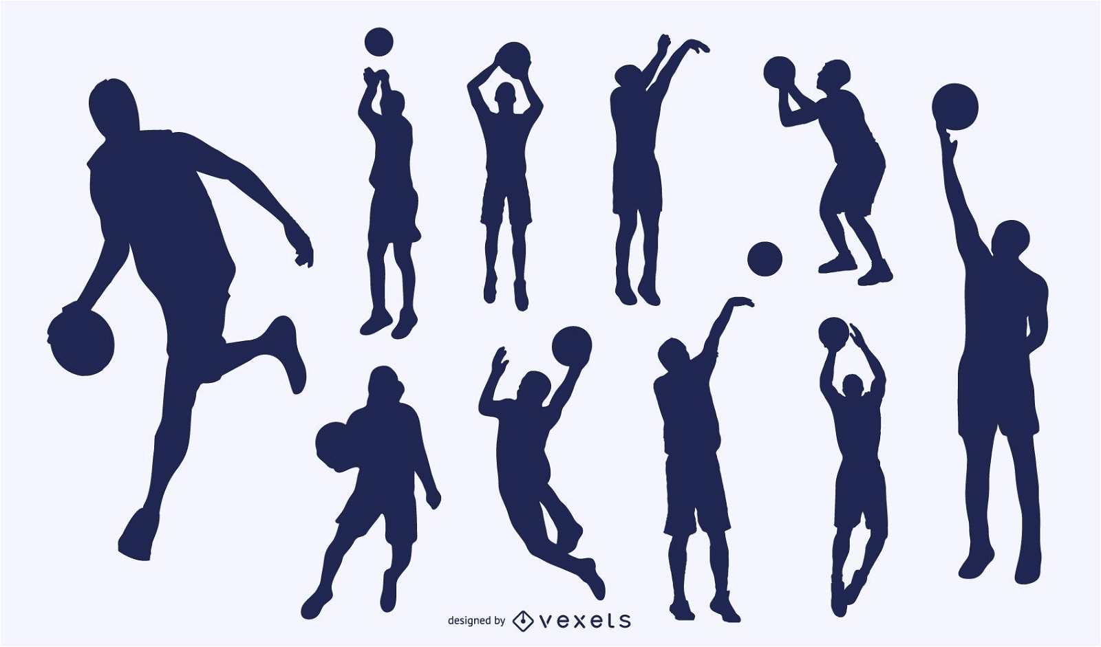basketball outline vector