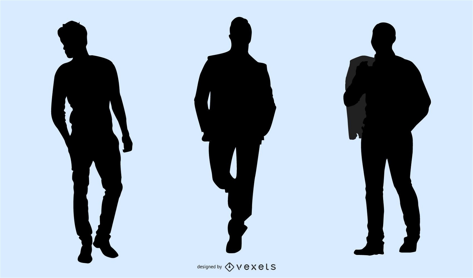 male model silhouette png
