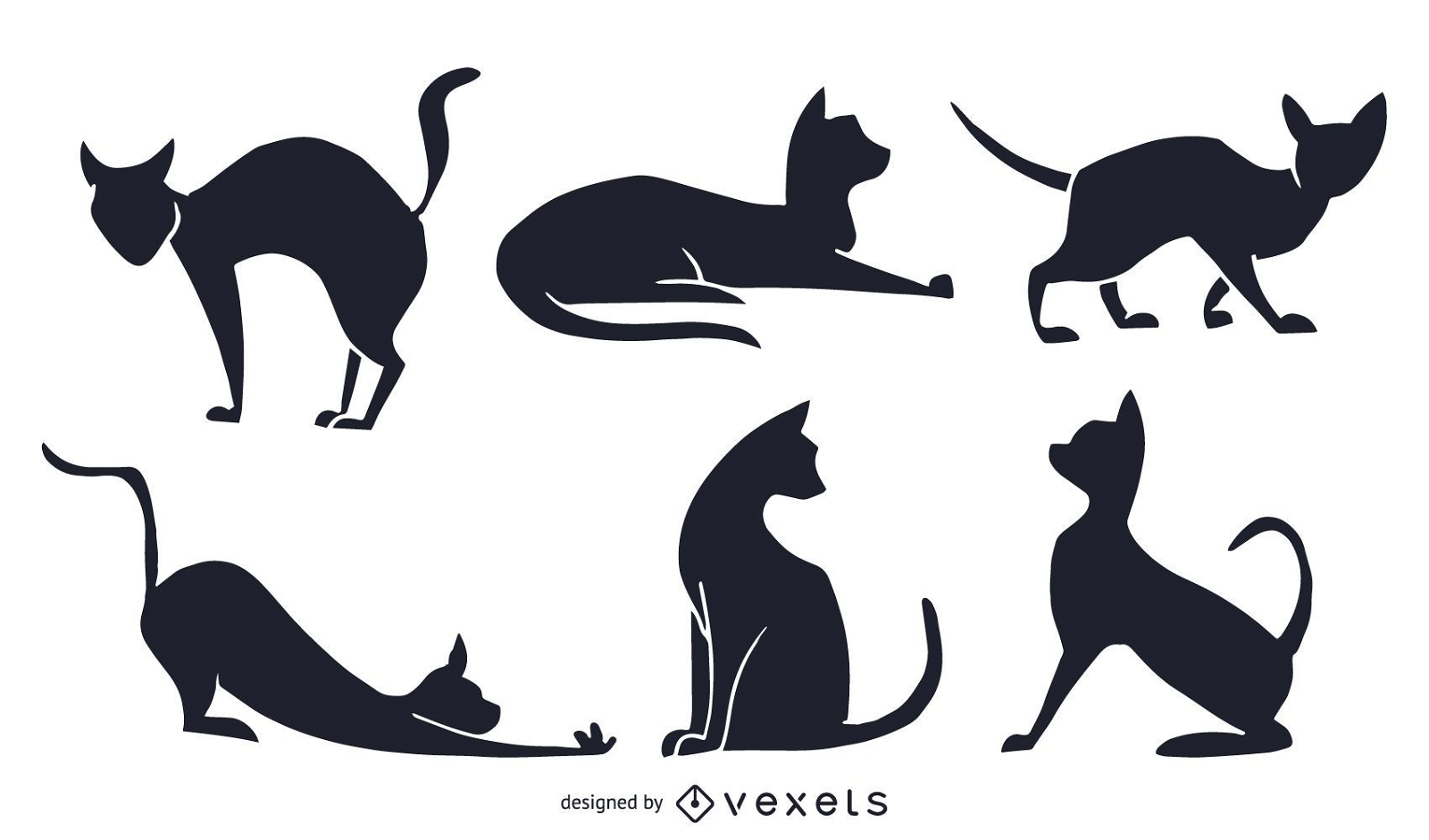 vector silhouette cat