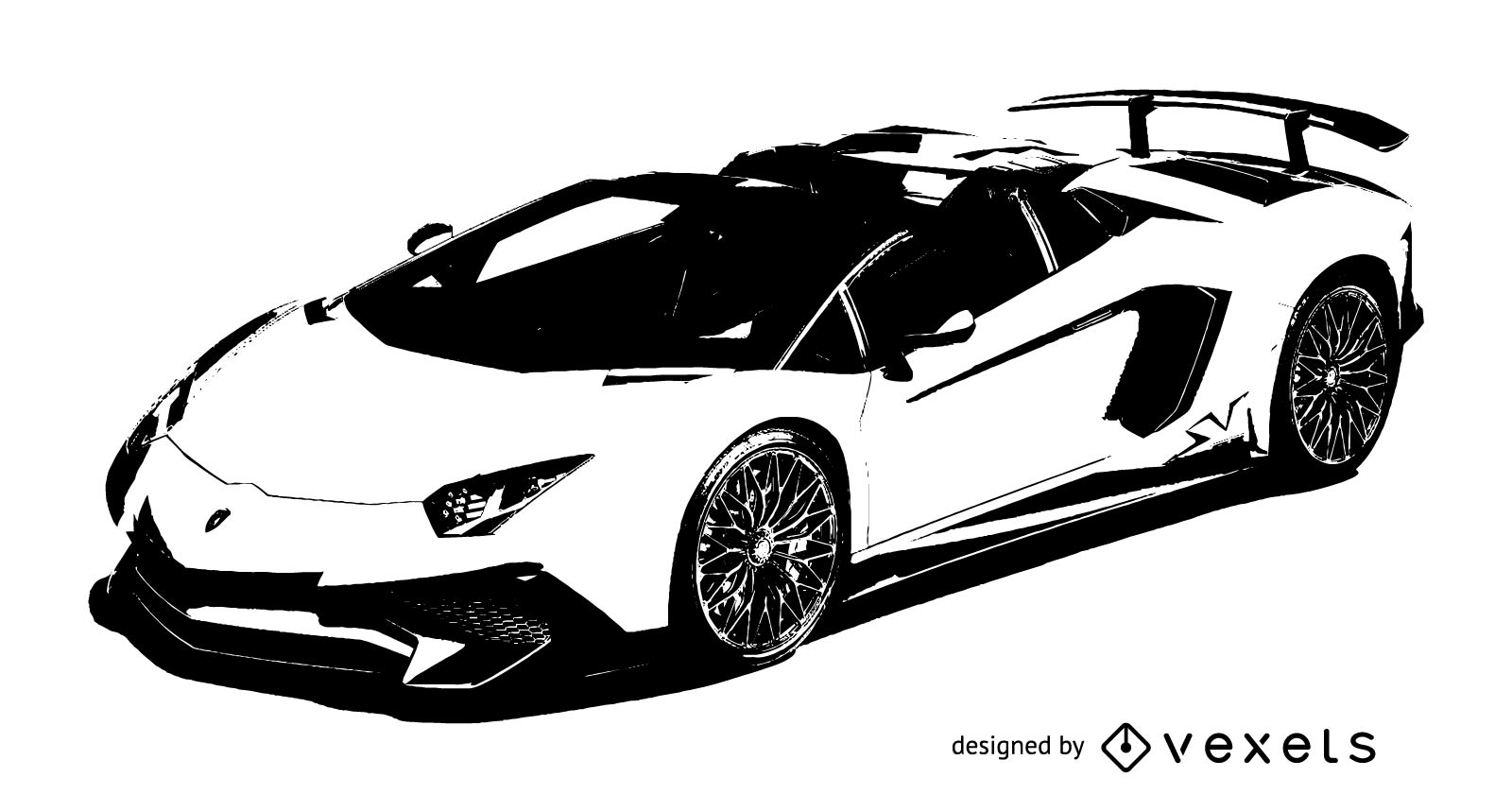Luxury Racing Car Lamborghini Vector Download