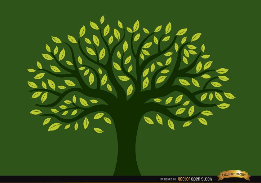 Descarga Vector De Árbol Pintado Lleno De Hojas Amarillas descarga-vector-de-rbol-pintado-lleno-de-hojas-amarillas