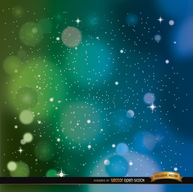 Space Blue Green Background Vector Download