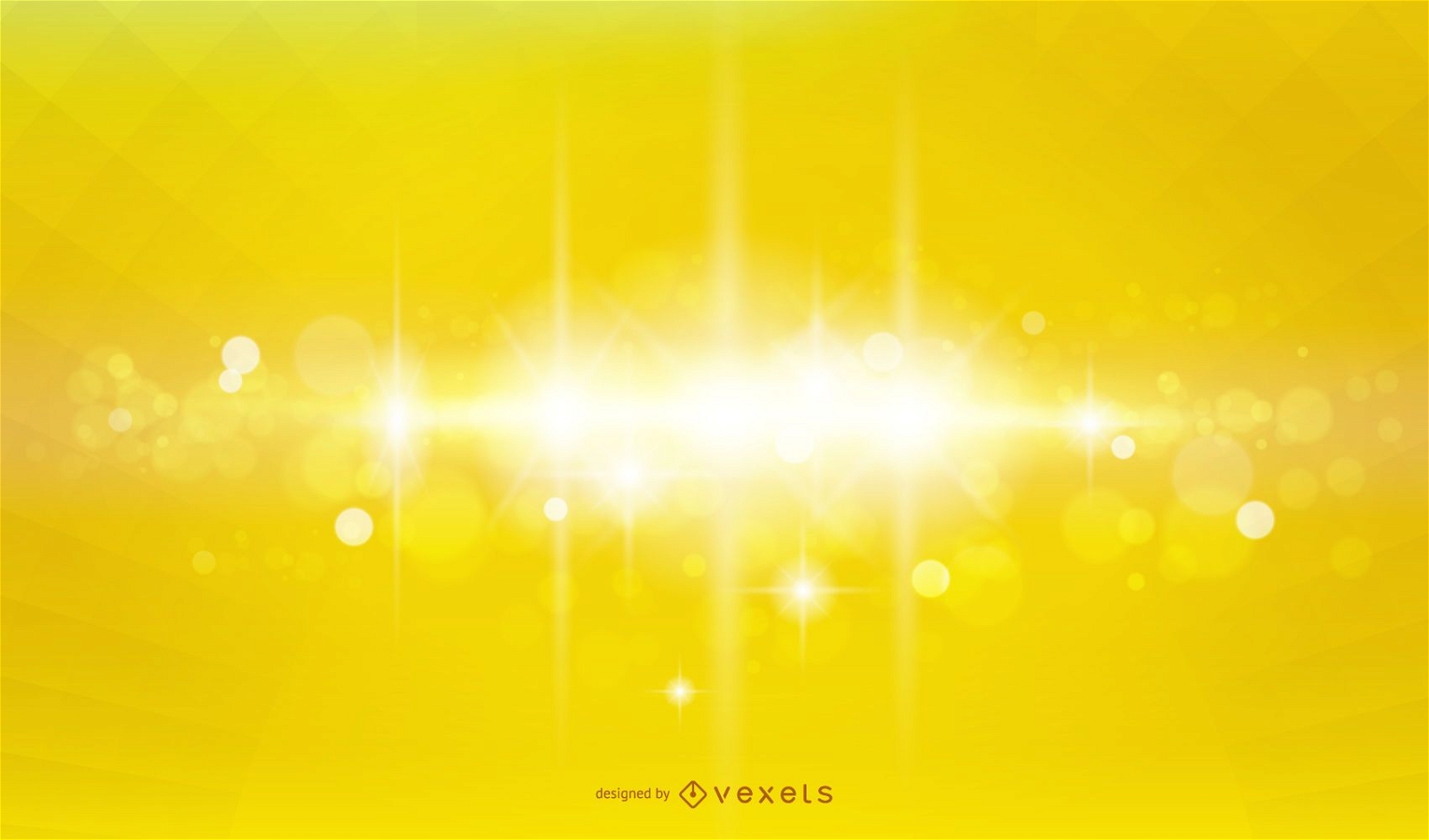 Shiny Yellow Lighting Effect Background Vector Download