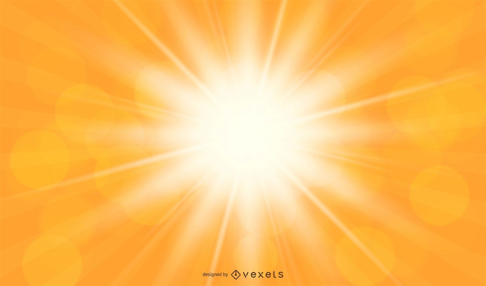Bright Orange Sunlight Background Vector Download