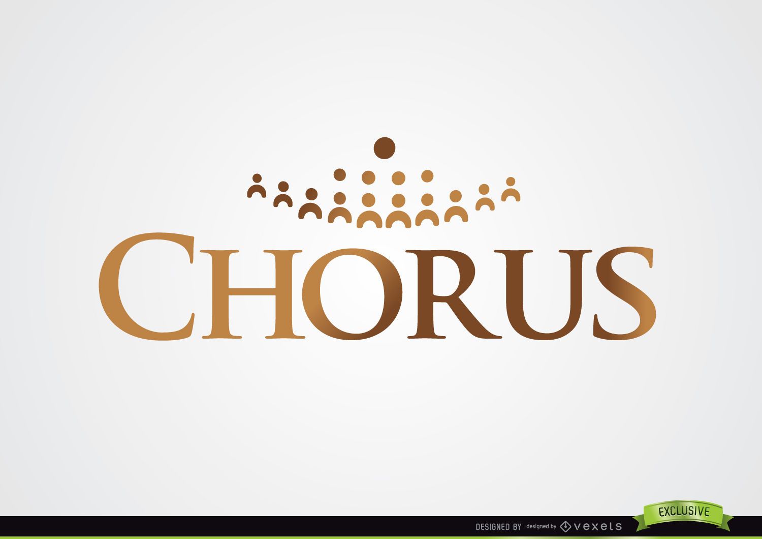 Chorus Logo With Silhouettes Vector Download