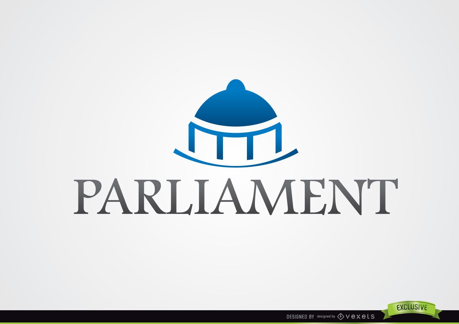 Blue Dome Parliament Logo Vector Download