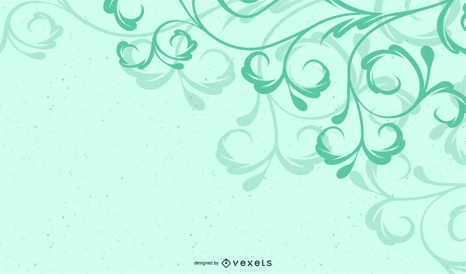 Swirly Light Green Background Vector Download