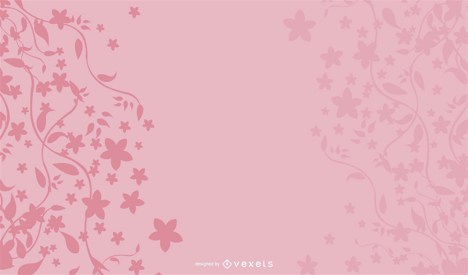 Pink Floral Background Vector Download