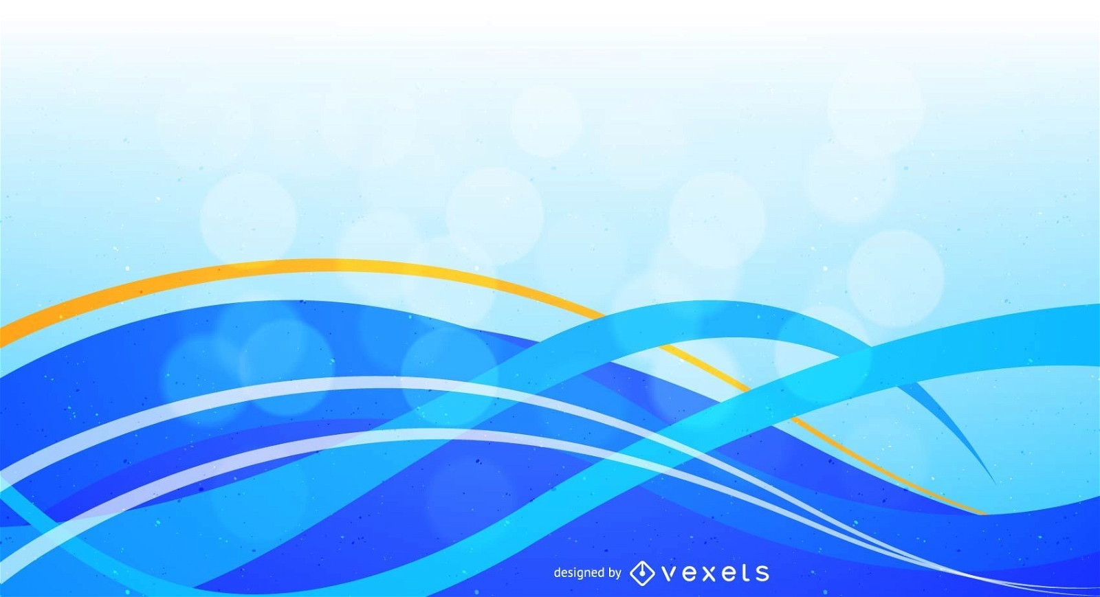 Blue White Waves Background Vector Download