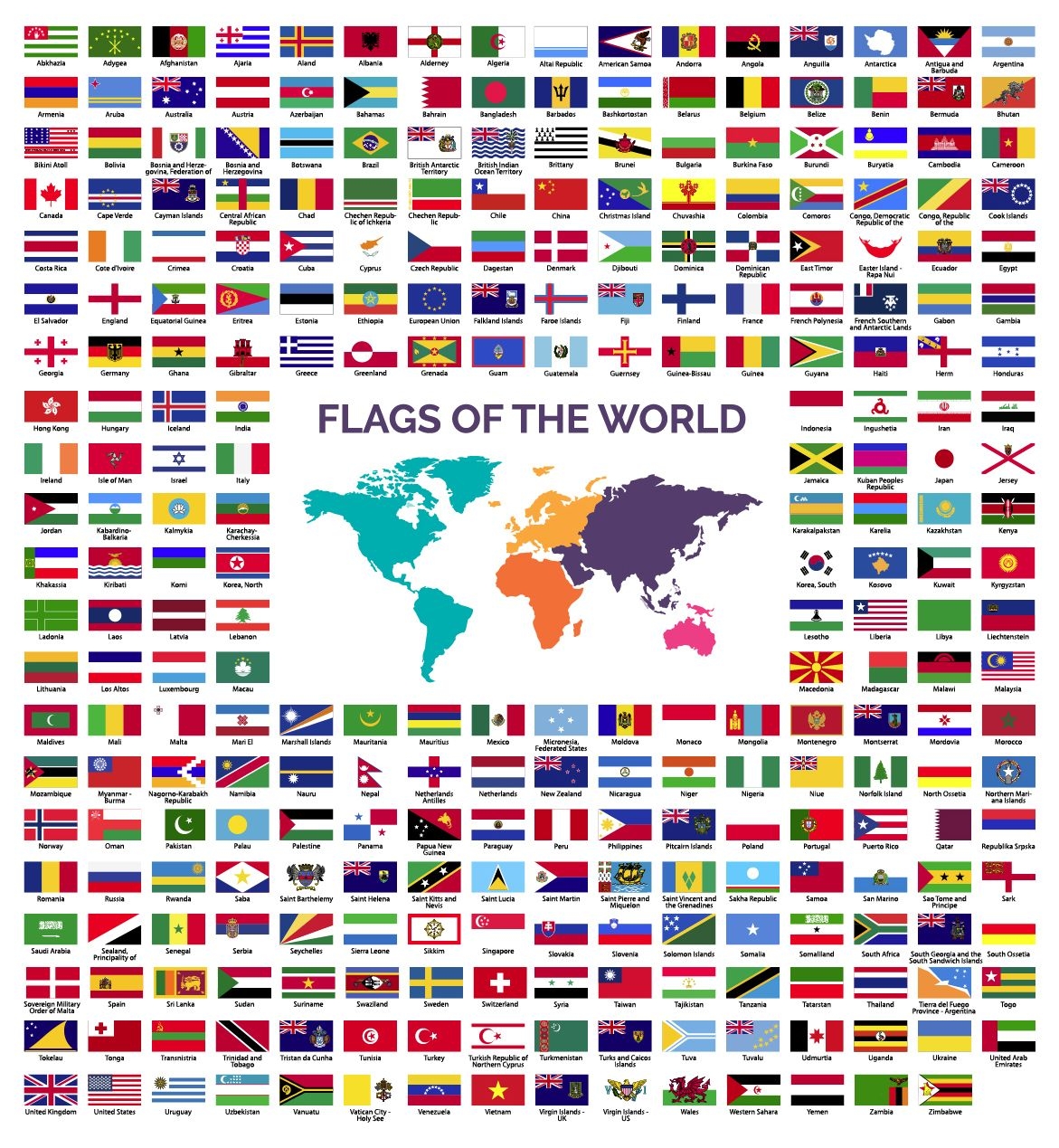 Design de bandeiras do mundo, Vetor Premium