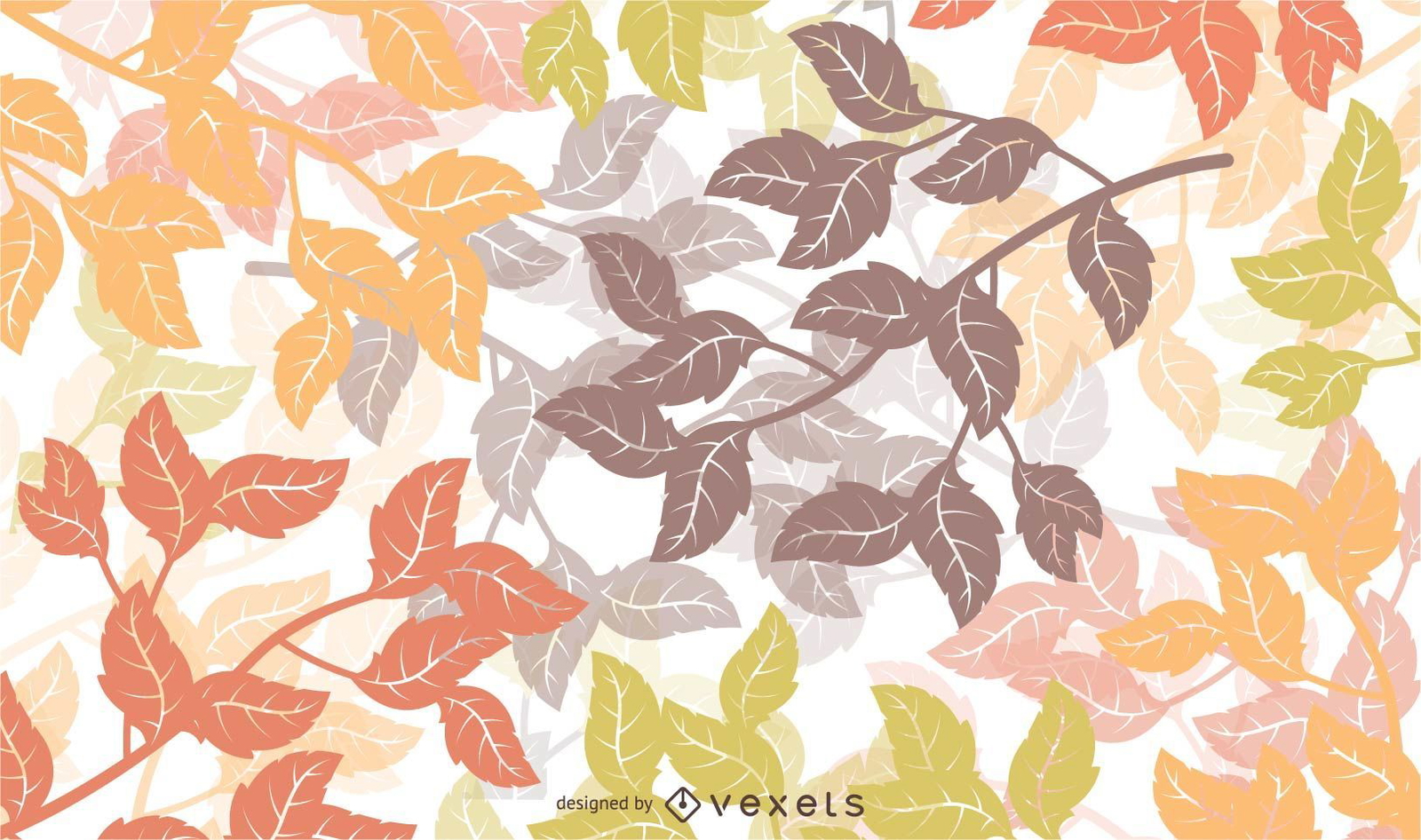 Fall Season Floral Background Vector Download
