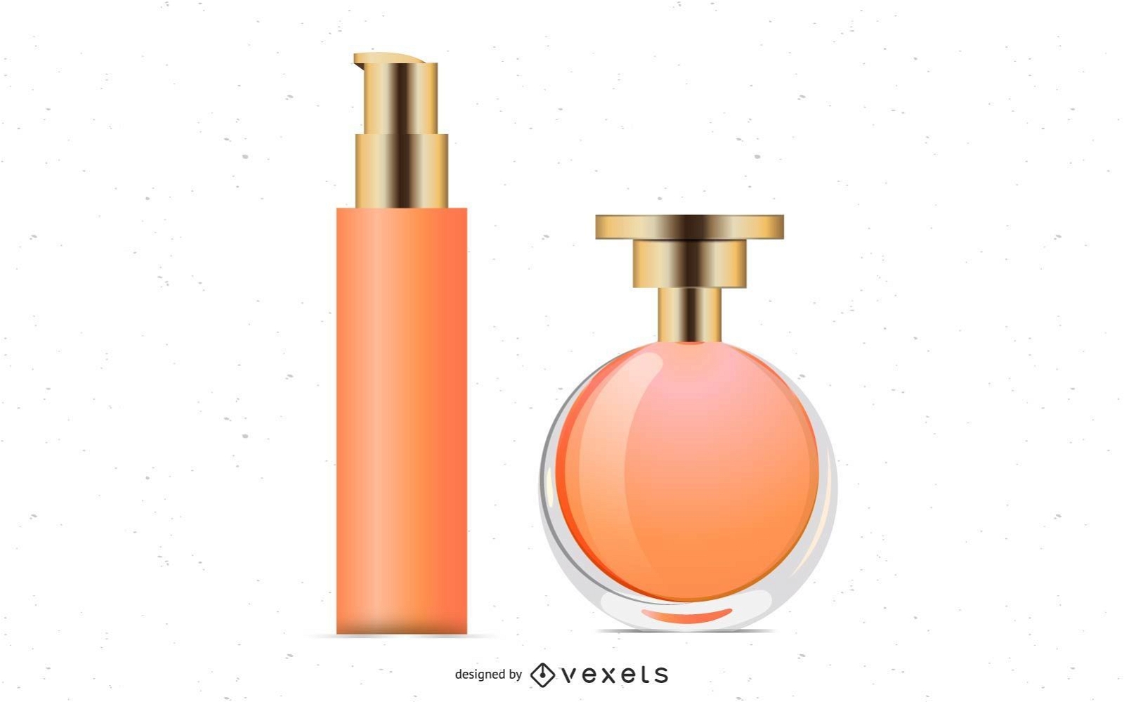 Set of perfume bottles line art object design Vector Image